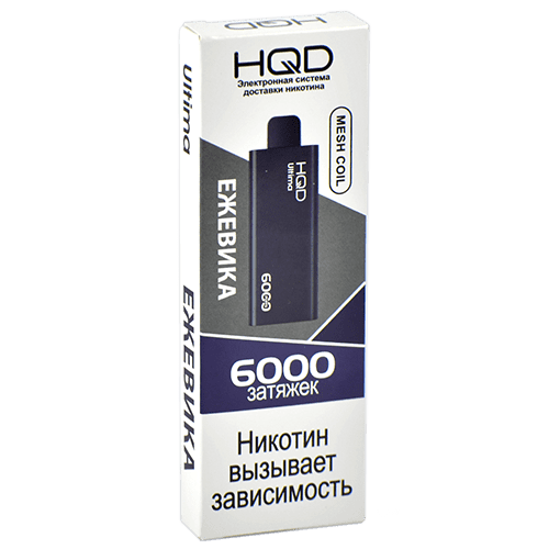 Одноразовая электронная сигарета HQD ULTIMA 6000 - Black Ice (Ежевика)