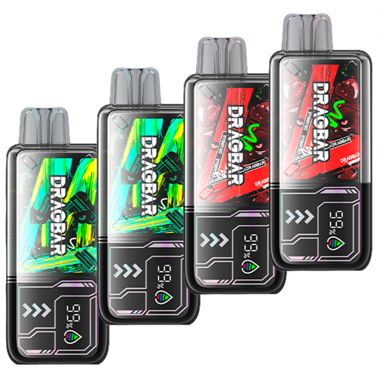 Одноразовая электронная сигарета Dragbar 8500 - Кислое Яблоко