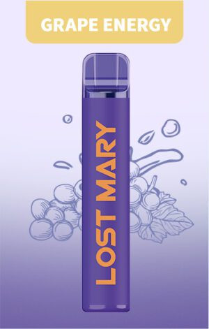 Одноразовая электронная сигарета Lost Mary CM 1500 - Grape Energy (Виноград Энергетик)