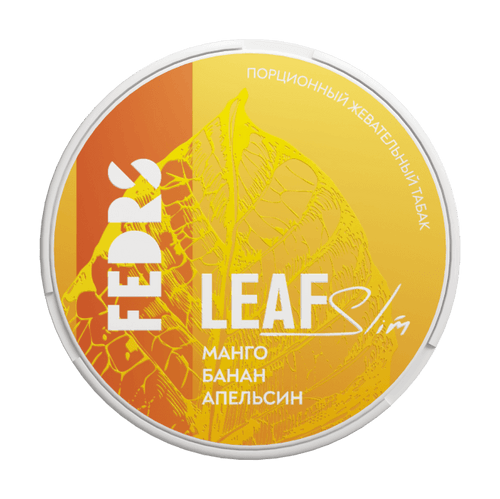 Жевательный табак Fedrs Leaf Slim - Манго, Банан, Апельсин