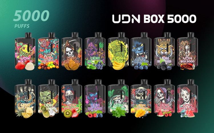 Одноразовая электронная сигарета UDN BOX 5000 - Rainbow sugar (радужный сахар)