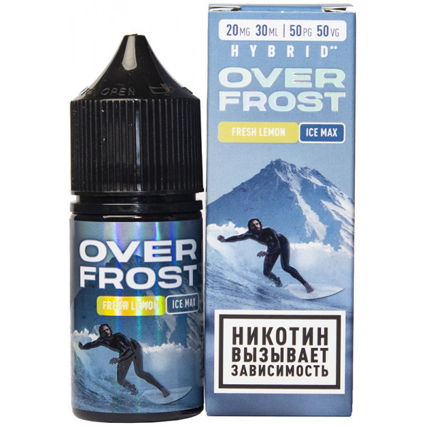 Жидкость Overfrost Salt - Fresh lemon Ice (Лимон айс) 30 мл (20 мг)